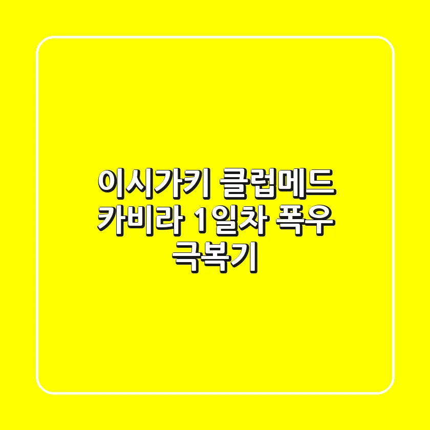 이시가키 클럽메드 카비라 1일차 폭우 극복기!🌴