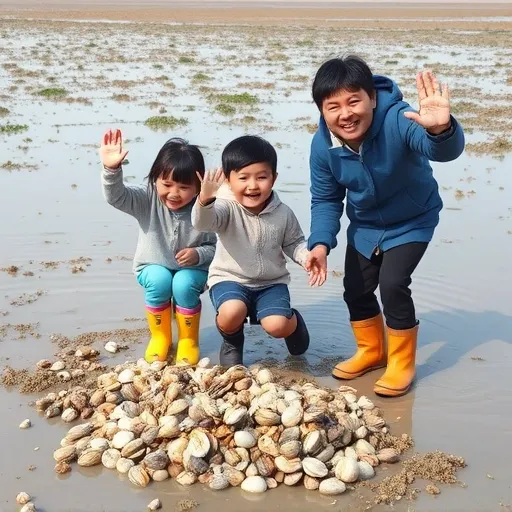 물때는 필수! 성공적인 태안 조개잡이 위한 핵심 전략