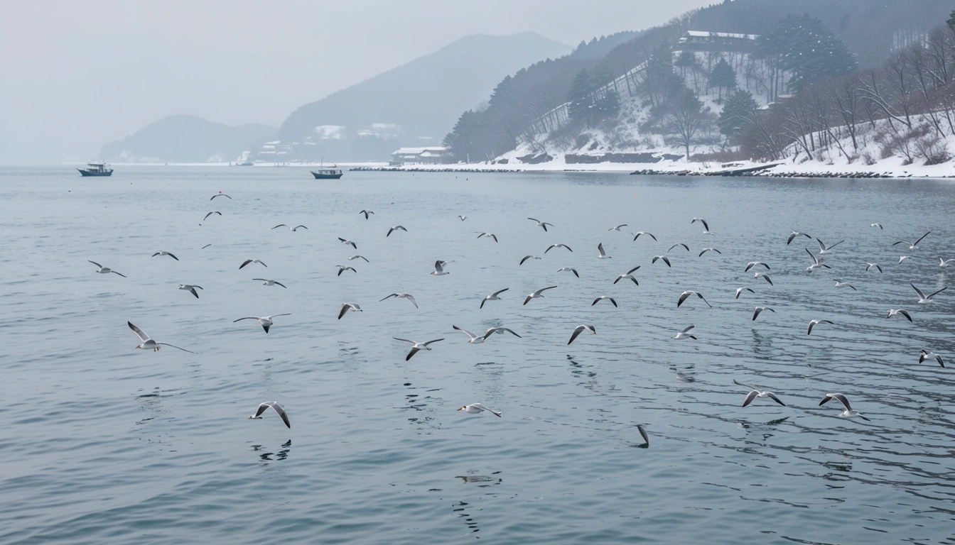 겨울에도 빛나는 사곡해수욕장: 철새 관찰과 특별한 추억