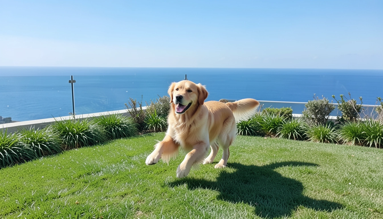 오핑펜션의 특별함: 오션뷰와 옥상 잔디 운동장