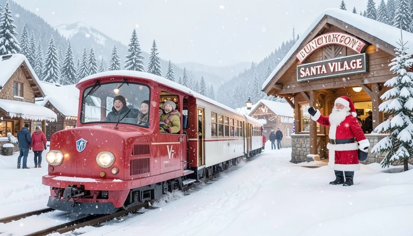 V-Train과 함께하는 산타 로드: 교통편부터 주변 맛집까지 완벽 가이드