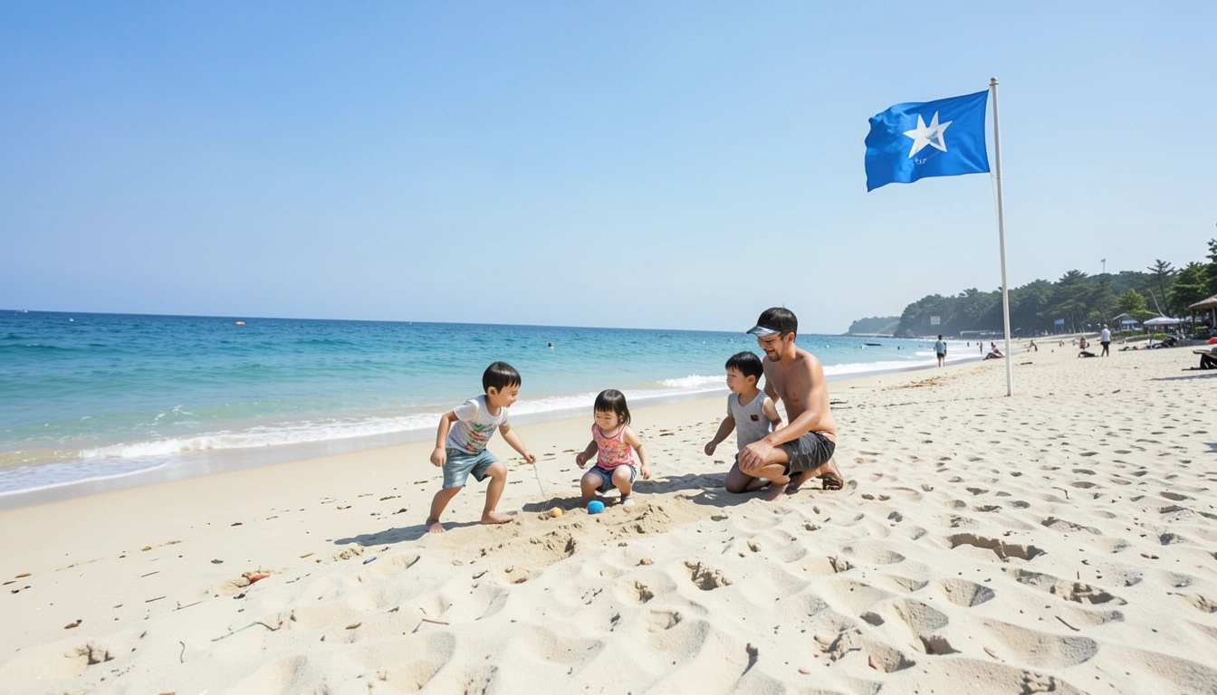 아이와 함께? 힐링을 원한다면? 신지 명사십리해수욕장 기능성 분석